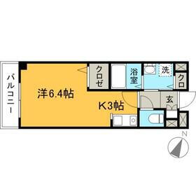 リフティー　Ｉ 2階 ワンルーム 賃貸物件詳細