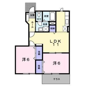 秋田県秋田市土崎港相染町字沖谷地 上飯島駅 2LDK アパート 賃貸物件詳細
