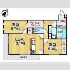 Ｓｅｊｏｕｒ　Ｗｅｓｔ 2階 2LDK 賃貸物件詳細