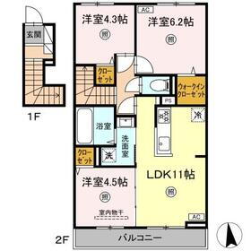 福岡県糟屋郡粕屋町長者原西１ 賃貸アパート