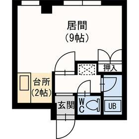 藤井ビル北１７条ＩＩＩ 2階 1K 賃貸物件詳細