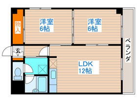 リーフレット大通 6階 2LDK 賃貸物件詳細