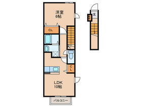 フィデールミッテ 2階 1LDK 賃貸物件詳細