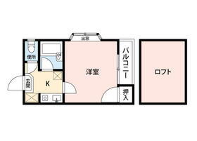 福岡県福岡市博多区住吉４ 渡辺通駅 1K アパート 賃貸物件詳細