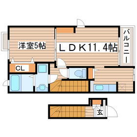 宮城県仙台市太白区西の平２ 八木山動物公園駅 1LDK アパート 賃貸物件詳細