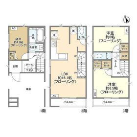 神奈川県川崎市多摩区菅稲田堤３ 稲田堤駅 2SLDK 一戸建て 賃貸物件詳細