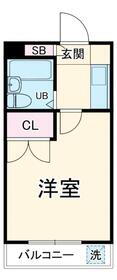 シャルマン谷塚南 2階 1K 賃貸物件詳細