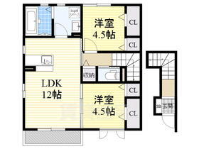 大阪府堺市西区北条町１ 上野芝駅 2LDK アパート 賃貸物件詳細