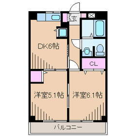 緑センタービル 4階 2DK 賃貸物件詳細
