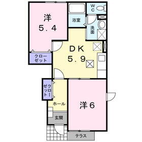 セピアハイツ幸原Ａ 1階 2DK 賃貸物件詳細
