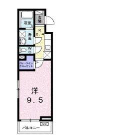 プラシード 1階 1K 賃貸物件詳細