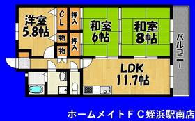 福岡県福岡市西区福重３ 姪浜駅 3LDK マンション 賃貸物件詳細