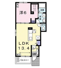 グラース　カーサＡ 1階 1LDK 賃貸物件詳細