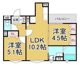 兵庫県尼崎市崇徳院２ 賃貸アパート
