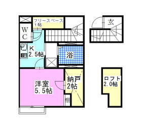 千葉県鎌ヶ谷市東道野辺５ 馬込沢駅 1K アパート 賃貸物件詳細