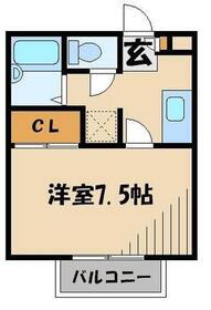 カーサ　クーナ 2階 1K 賃貸物件詳細