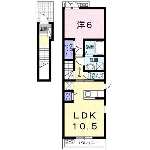 山口県岩国市南岩国町４ 南岩国駅 1LDK アパート 賃貸物件詳細