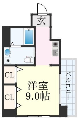 サンステージ神戸大倉山 7階 1K 賃貸物件詳細