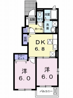 愛媛県松山市北斎院町 2DK アパート 賃貸物件詳細