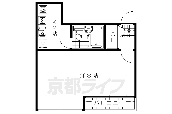 京都府京都市中京区聚楽廻西町 二条駅 1K マンション 賃貸物件詳細