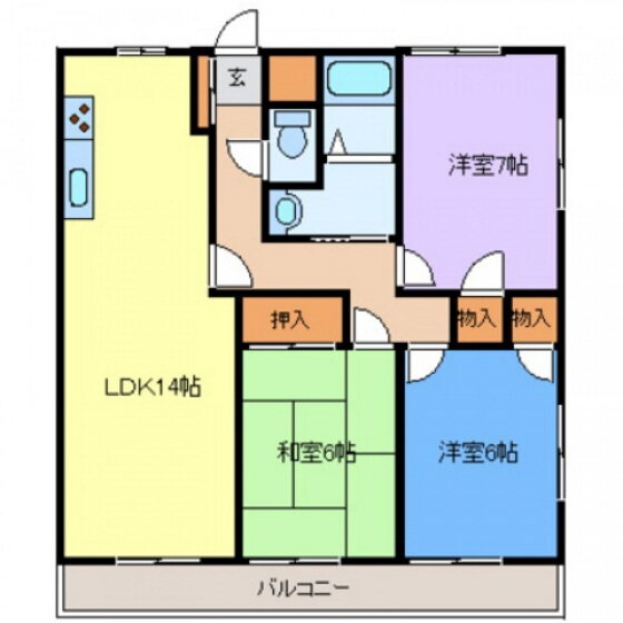 広島県広島市南区向洋新町１ 向洋駅 3LDK マンション 賃貸物件詳細