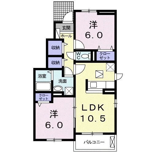 愛知県豊橋市松井町字松井 芦原駅 2LDK アパート 賃貸物件詳細