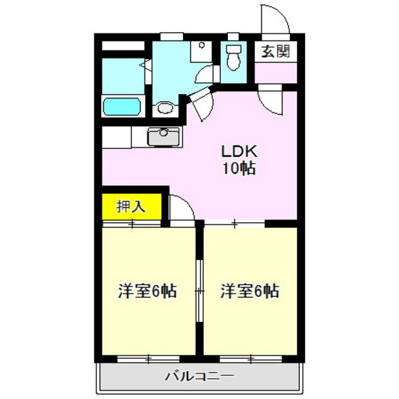 群馬県高崎市石原町 高崎駅 2LDK アパート 賃貸物件詳細