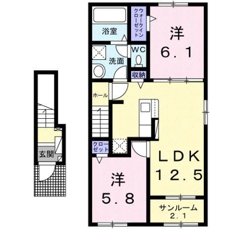 石川県金沢市大友町ハ 金沢駅 2LDK アパート 賃貸物件詳細