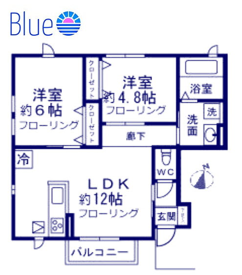ユ一アイヴィレッジ　Ａ棟 1階 2LDK 賃貸物件詳細