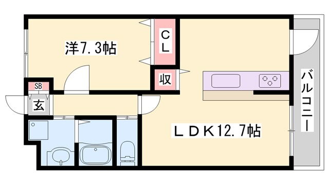 兵庫県姫路市飾磨区英賀宮町１ 英賀保駅 1LDK アパート 賃貸物件詳細