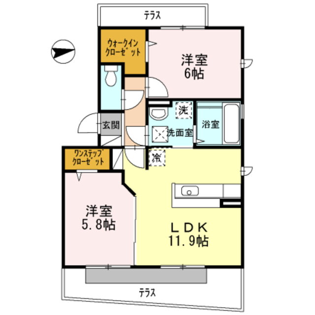 大阪府堺市北区金岡町 なかもず駅 2LDK アパート 賃貸物件詳細