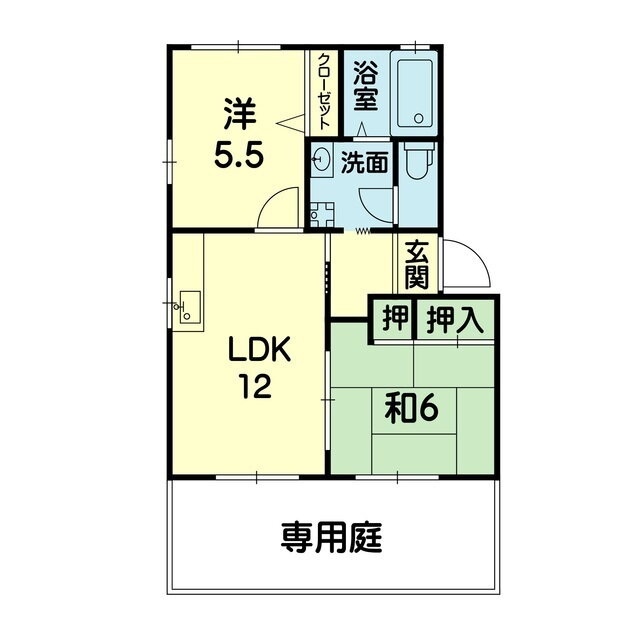 ガーデンブライドＡ・Ｂ・Ｃ 1階 2LDK 賃貸物件詳細