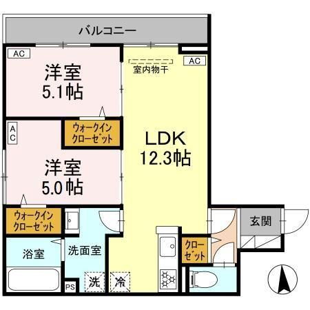 東京都足立区鹿浜５ 西新井大師西駅 2LDK アパート 賃貸物件詳細