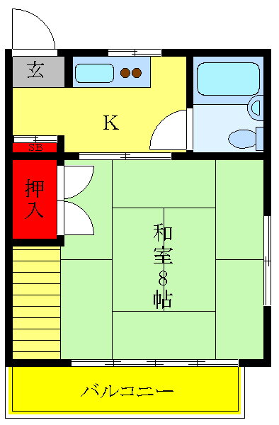 東京都板橋区大谷口上町 大山駅 1K アパート 賃貸物件詳細