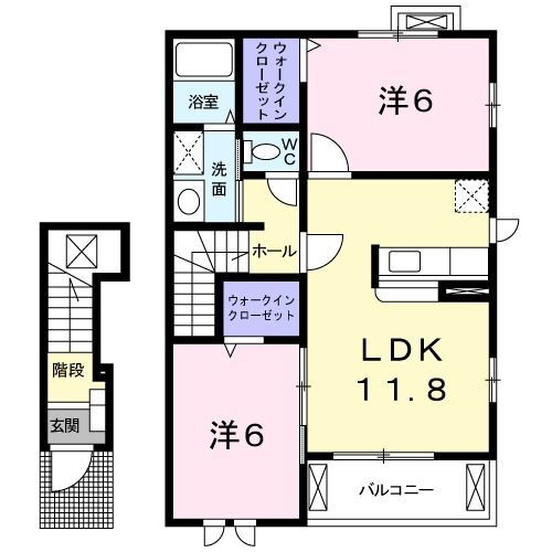 茨城県石岡市鹿の子１ 石岡駅 2LDK アパート 賃貸物件詳細