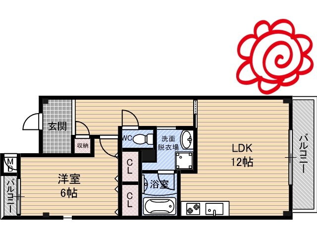 大阪府東大阪市稲田本町３ 徳庵駅 1LDK マンション 賃貸物件詳細