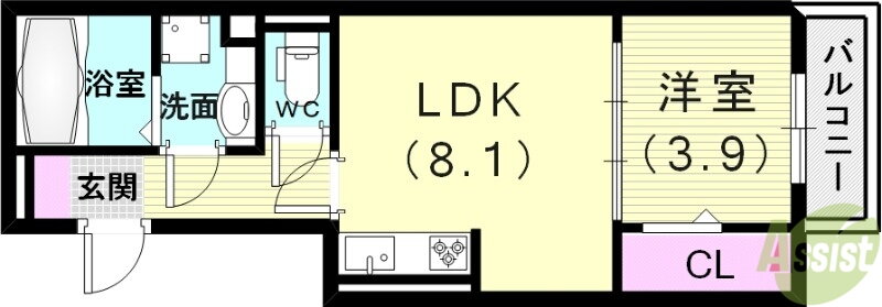 兵庫県神戸市長田区川西通４ 西代駅 1LDK アパート 賃貸物件詳細