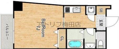 大阪府大阪市西区西本町１ 本町駅 1K マンション 賃貸物件詳細