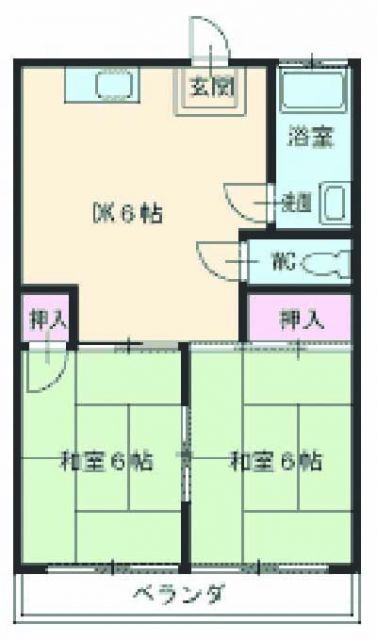 山王運輸ビル 7階 2DK 賃貸物件詳細