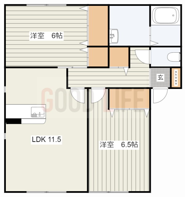 兵庫県加東市南山３ 相野駅 2LDK アパート 賃貸物件詳細