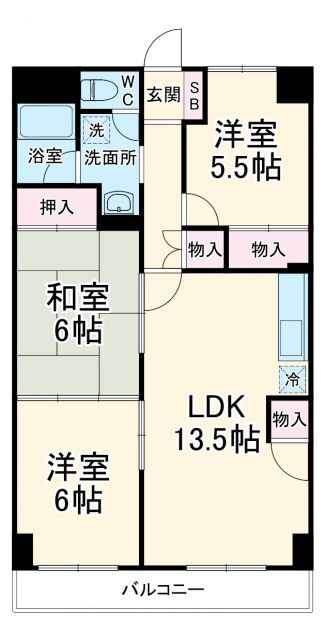 千葉県松戸市常盤平１ 常盤平駅 4DK マンション 賃貸物件詳細