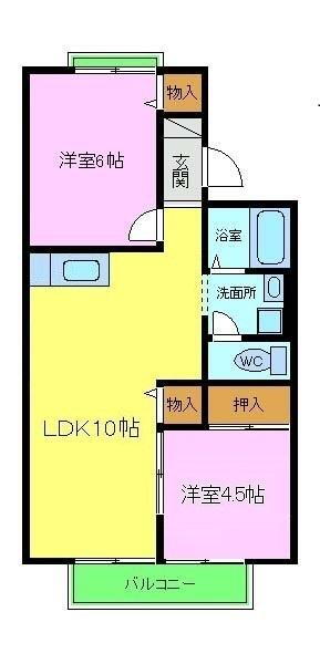 大阪府富田林市藤沢台４ 大阪狭山市駅 2LDK アパート 賃貸物件詳細