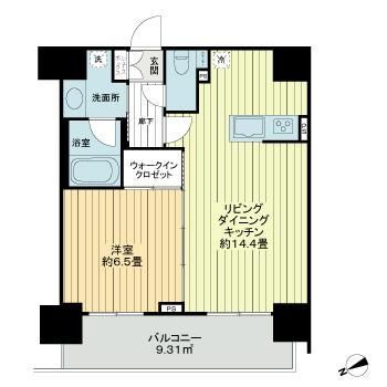 東京都中央区新富１ 新富町駅 1LDK マンション 賃貸物件詳細