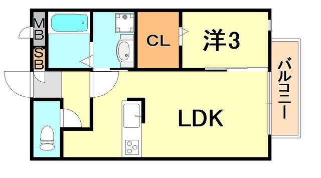 兵庫県明石市別所町 西明石駅 1LDK アパート 賃貸物件詳細