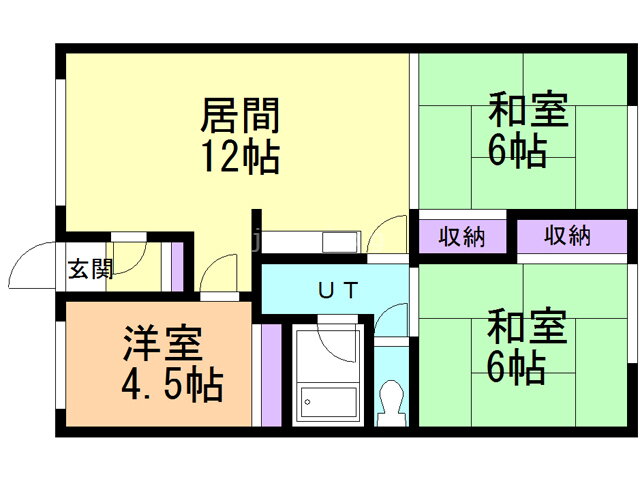 北海道旭川市東六条１０ 3LDK アパート 賃貸物件詳細