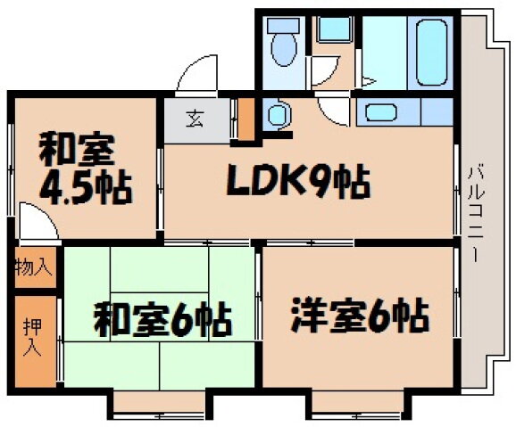 広島県安芸郡海田町昭和中町 海田市駅 3LDK マンション 賃貸物件詳細