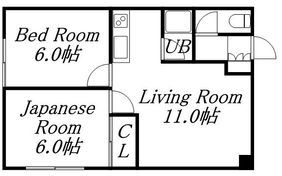 北海道札幌市東区本町一条５ 環状通東駅 2LDK アパート 賃貸物件詳細