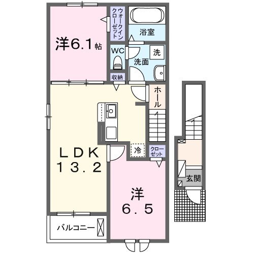 茨城県常総市内守谷町きぬの里２ 小絹駅 2LDK アパート 賃貸物件詳細
