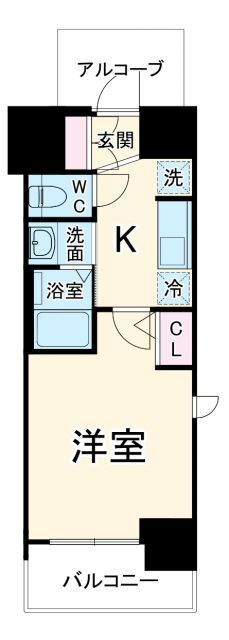 愛知県名古屋市中区新栄２ 新栄町駅 1K マンション 賃貸物件詳細
