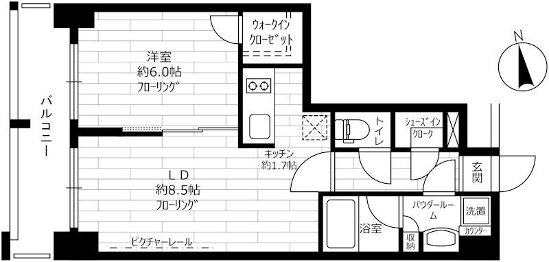 東京都台東区鳥越１ 新御徒町駅 1LDK マンション 賃貸物件詳細